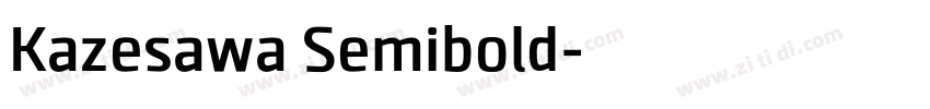 Kazesawa Semibold字体转换